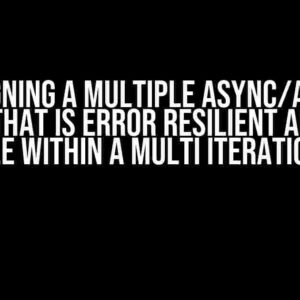 Designing a Multiple Async/Await System that is Error Resilient and Retry Capable within a Multi Iteration Loop